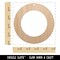 Circle Outline Unfinished Craft Wood Holiday Christmas Tree DIY Pre-Drilled Ornament